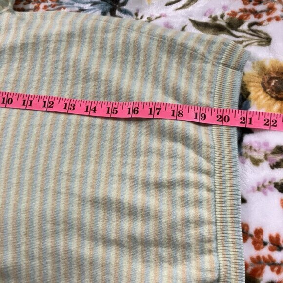 Vintage Holt Renfrew Ballantyne Cashmere Sweater Top Womens Stripe Knit - Picture 6 of 6